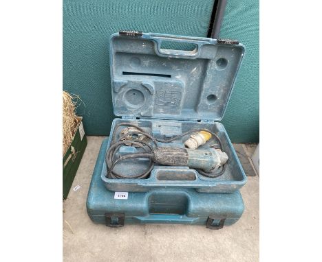 A MAKITA ANGLE GRINDER AND A 110V MAKITA ANGLE GRINDER 