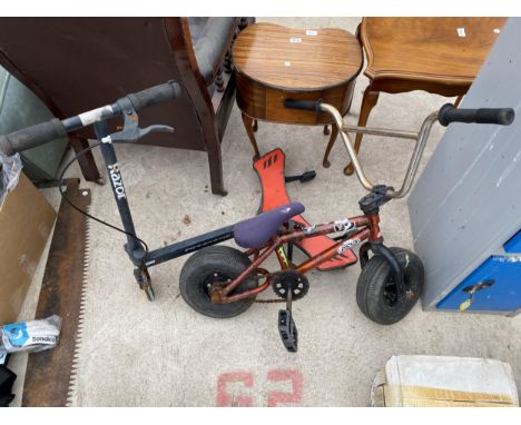 A POWERWING SCOOTER AND A ROCKER BIKE 