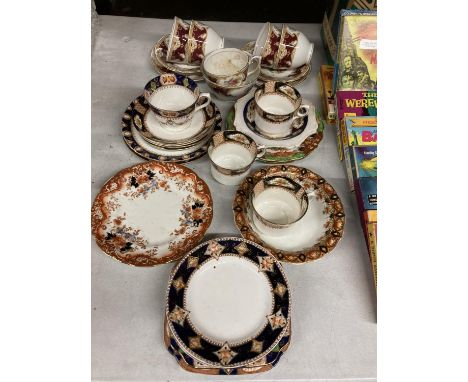 A QUANTITY OF CHINA TO INCLUDE GLADSTONE CUPS, SAUCERS, PLATES, ETC, PLUS ROYAL STUART AND WELLINGTON 
