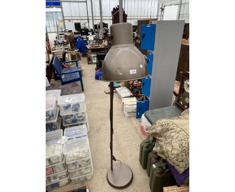 AN INDUSTRIAL STYLE STANDARD LAMP 
