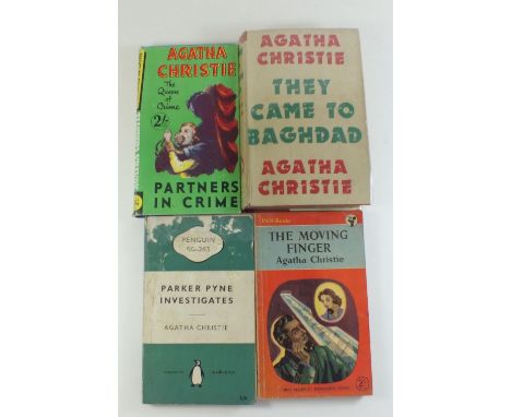 Four Agatha Christie novels including first edition copy of 'They Came to Baghdad' 1951