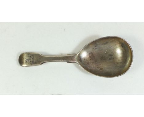 A late Georgian silver caddy spoon - London 1822 - Francis Higgins II - 20 grams.