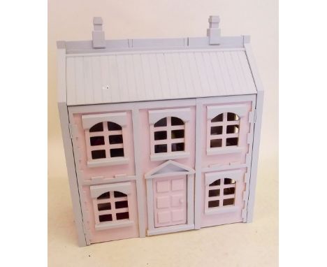 A Chad Valley dolls house and contents - 54cm tall