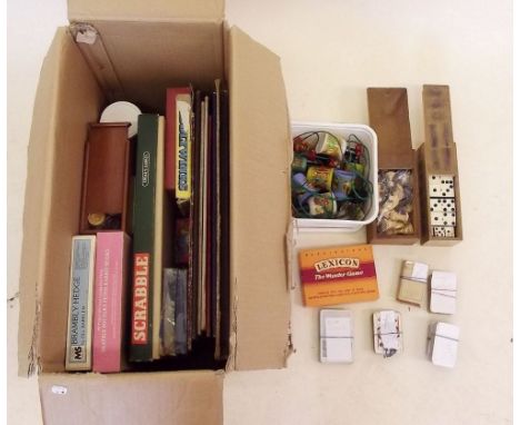 A box of vintage games