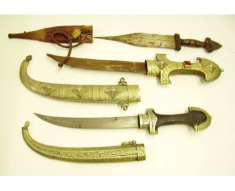 Two Persian daggers and one tribal dagger