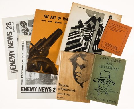 Lewis (Wyndham) Apes, Japes and Hitlerism. A Study and Bibliography of Wyndham Lewis, first edition, initialed presentation i