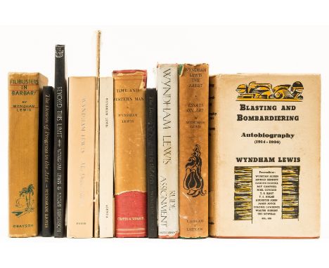 Lewis (Wyndham) Blasting and Bombardiering. Autobiography (1914-1926), jacket spine browned, tear with creasing to lower pane