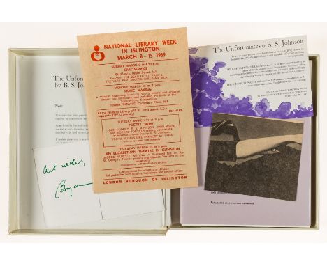 Johnson (B. S.) The Unfortunates, first edition, signed presentation inscription from the author to Julia Trevelyan Oman to p