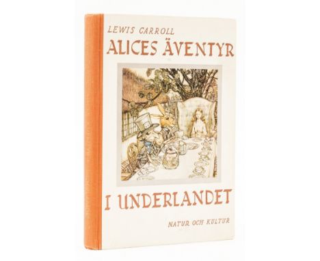 [Dodgson (Charles Lutwidge)] "Lewis Carroll". Alices Äventyr I Underlandet, first Rackham edition in Swedish, frontispiece, 5