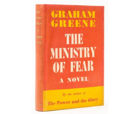 Greene (Graham) The Ministry of Fear, first edition, "Vanguard Booksellers", Johannesburg, book label to front pastedown, ori