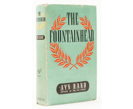 Rand (Ayn) The Fountainhead, first English edition, cracking to gutter of title-page but holding firm, light browning to endp