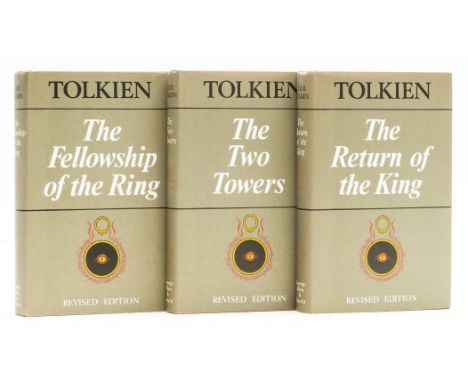Tolkien (J.R.R.) The Lord of the Rings, 3 vol., second edition, seventh impressions, folding maps, original cloth, dust-jacke