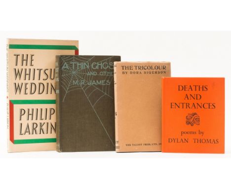 Thomas (Dylan) Deaths and Entrances: Poems, first edition, original orange cloth, dust-jacket very slightly soiled but a very