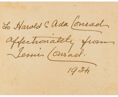 Conrad (Joseph) A Set of Six, eleventh edition, signed presentation inscription from the author's wife "To Harold &amp; Ada C