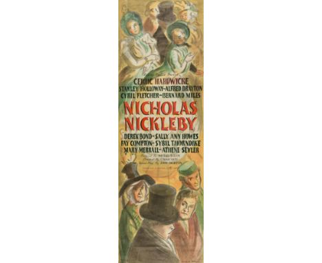 δ Ardizzone (Edward) Nicholas Nickleby, Ealing Studios, door panel poster, lithograph printed in colours, sheet approx. 1520 