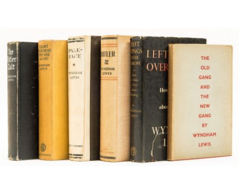 Lewis (Wyndham) The Old Gang and the New Gang, original red cloth, dust-jacket, browning to spines, tips of spine and corners