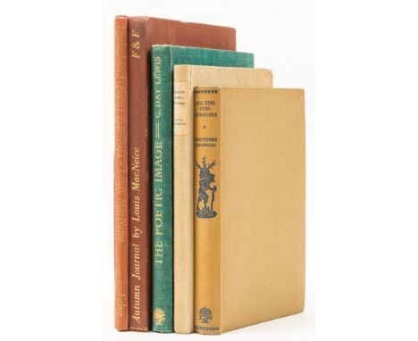 NO RESERVE MacNeice (Louis) Blind Fireworks, first edition, one or two leaves roughly opened, light foxing to endpapers, orig