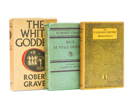 Graves (Robert) On English Poetry, signed presentation inscription from L. A. G. Strong "Michael McKenna, Oct. 1922, hoping t
