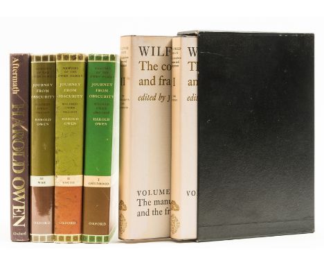 Owen (Wilfred) The Complete Poems and Fragments, 2 vol., jackets with light toning to spines, slip-case, 1983 § Owen (Harold)