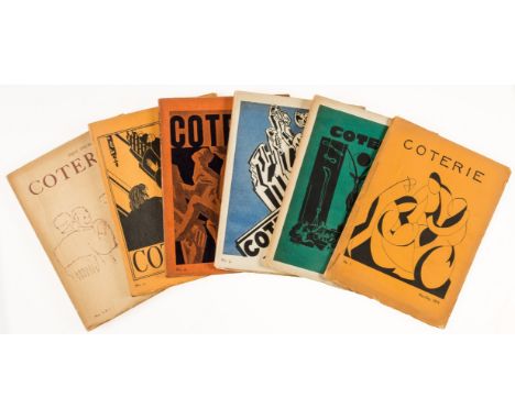 Eliot (T.S.) and others, contributors. Coterie [and] The New Coterie, 12 vol. comprising nos. 1-6/7 and 1-6 (all published), 