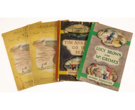 Ardizzone (Edward) Lucy Brown and Mr Grimes, original pictorial paper-covered boards, spine ends chipped, small tear mid spin