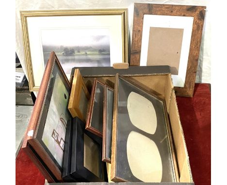 An oil painting depicting a mountainous landscape, signed 'K Bowman'; an Edwardian Pear's print "Sympathy"; other pictures an