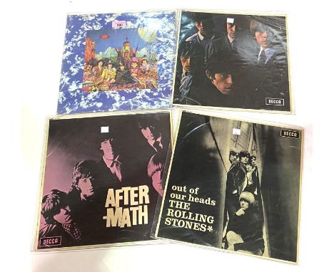 The Rolling Stones:&nbsp; 4 LP's, mixed condition 