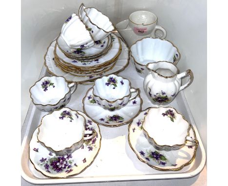 A 1930's Melba floral tea set; decorative china 