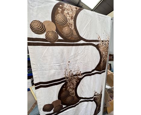 Barbara Brown Ikebana for Heals curtains, 210 x 320cm, 210 x 320cm Rosetti Peter Hall curtain 328 x 120cm.&nbsp;&nbsp;Appear 