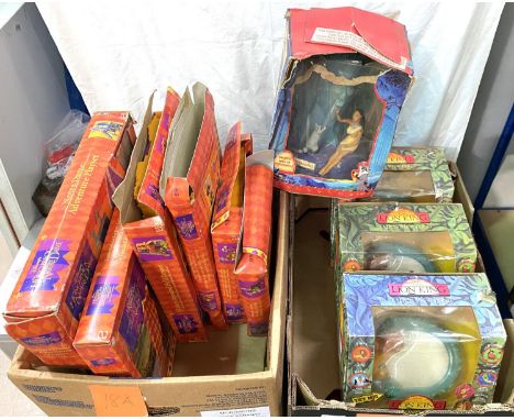 A selection of mainly boxed Disney,  The Hunchback of Notre Dam, Mattel figures and toy sets: 3 Disney Lion King boxed Justoy