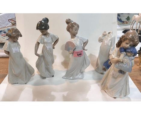 6 Nao figurines of children (one a.f.) 