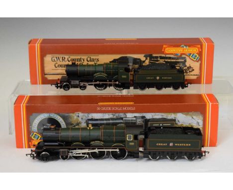 Hornby - Two boxed 00 gauge railway trainset locomotives comprising; R.349 'GWR King Class Loco King Henry VIII' and R.390 'G