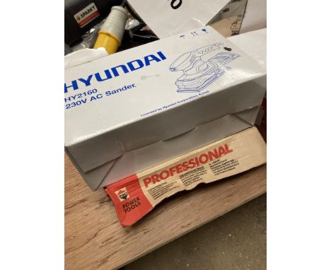 Sparky Professional drill and Hyundai sander 