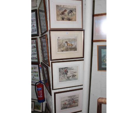 Henry Wilkinson, four framed limited edition prints.