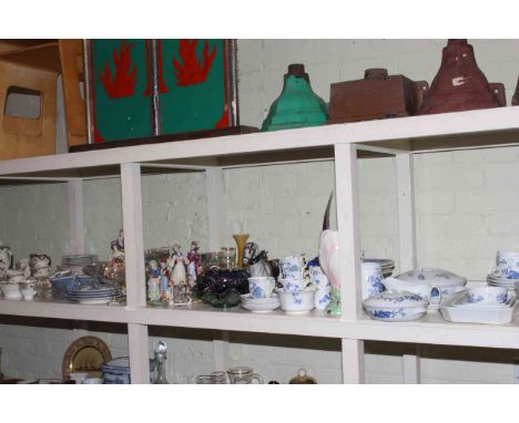 Collection of ceramics, glass and carnival glass including Goebel, Royal Worcester, Noritake, Shamrock Pottery, etc.