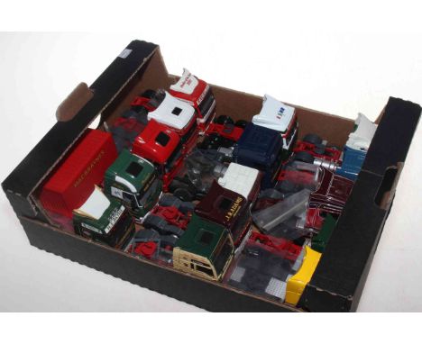 Collection of model HGV tractor units.