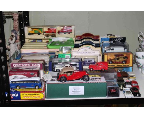 Assortment of Diecast model cars including Corgi, Stobart, Days Gone, Matchbox.