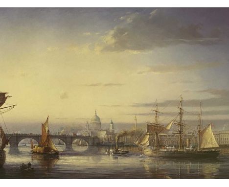 Scotts Discovery London Bridge c1910. S.Francis Smitheman, Signed Print. 20th Century. 58 x 40cm58 x 40cmQty: 1Excellent