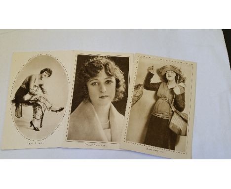 CINEMA, postcards, Pictures Portrait Gallery, inc. Bebe Daniels, Nazimova, Anna Nilsson, Albert Ray, Jack Holt, Fannie Ward e