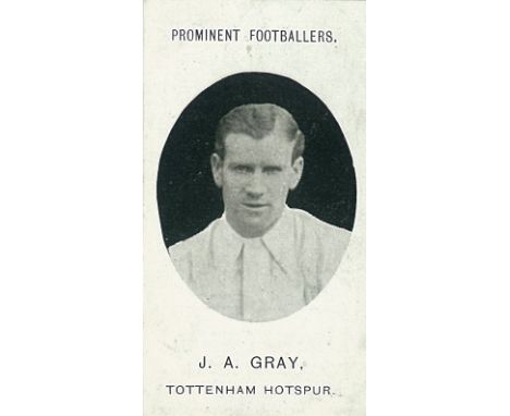TADDY, Prominent Footballers, Gray, Tait & Whyman (all Tottenham Hotspur), Grapnel backs, no footnotes, G to VG, 3