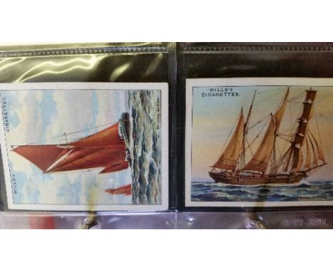 MIXED, large, complete (8), inc. Wills Rigs of Ships, Players Old Hunting Prints, Typhoo Shakespeare, Benson Old Bristol, Chu