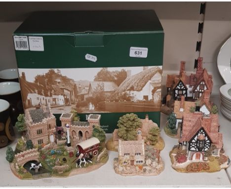 Lilliput Lane - large ‘Appleby Fair’ (boxed) with 5 other models including ‘Parson’s Retreat’ and ‘Tanglewood Lodge’&nbsp;Con