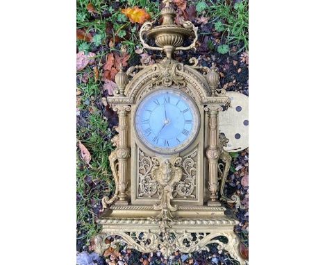 A 19th cent gilt clock case , lacking movement&nbsp;