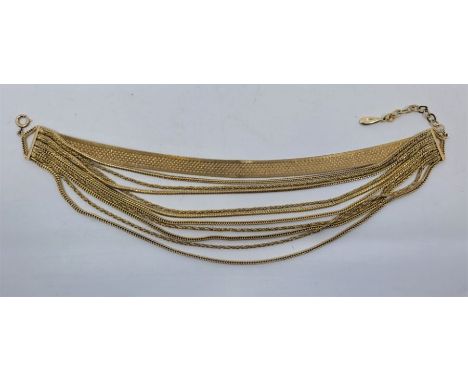 A vintage Christian Dior signed choker necklace, signed and dated 1959, length 36.5cm.&nbsp;