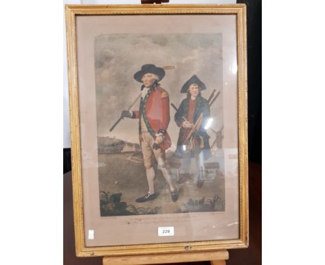 TO THE SOCIETY OF COFFERS AT BLACKHEATH PRINT SIGNED BOTTOM LEFT