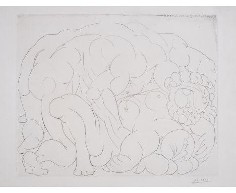Pablo Picasso (1881-1973)Le Voil II (Bloch 180)Drypoint, 1933, signed in pencil, as included in the Vollard suite, the total 