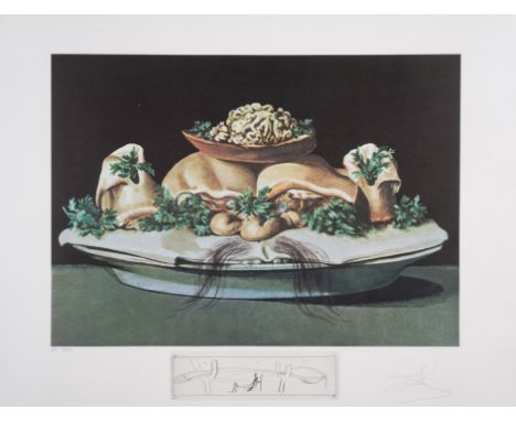 Salvador Dal&iacute; (1904-1989)Les Supr&ecirc;mes de malaises liliputiens, from Les D&icirc;ners de Gala (Field 77-5C; M&amp