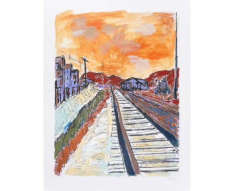 Bob Dylan (b.1941)Side Tracks (7 June 1989, Birmingham, England) (Unique)The unique gicl&eacute;e in colours extensively hand