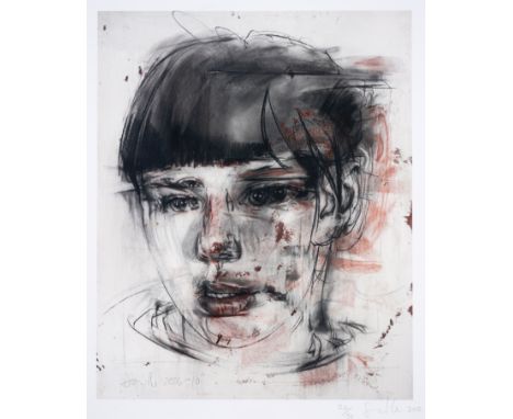 Jenny Saville (b.1970)Red StareDigital print in colours, 2012, signed and dated in pencil, numbered from the edition of 50, o