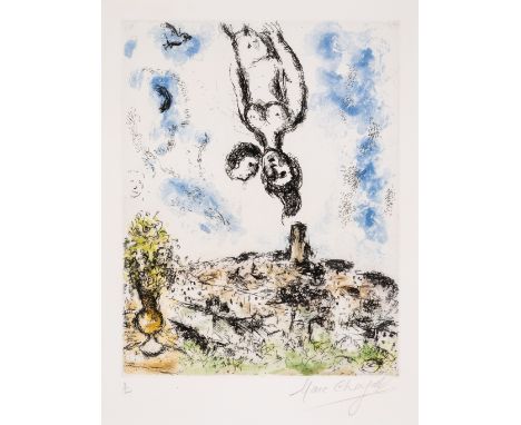 Marc Chagall (1887-1985)La Nuit Des Amoureux à Saint Paul (Cramer Etchings 27)Etching with aquatint printed in colours, 1968,